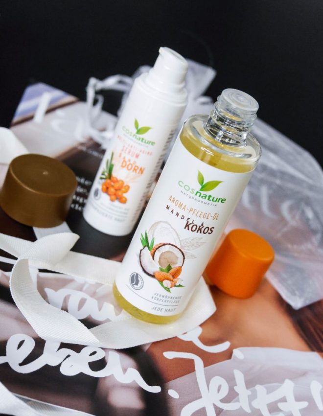 Natürliche Pflege von #COSNATURE – Sanddorn-Serum & Mandel-Kokos-Öl