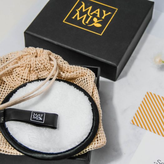 Wie­der­ver­wend­bare Abschmink­pads von MayMi – Rei­ni­gung nur mit&nbsp;Wasser!
